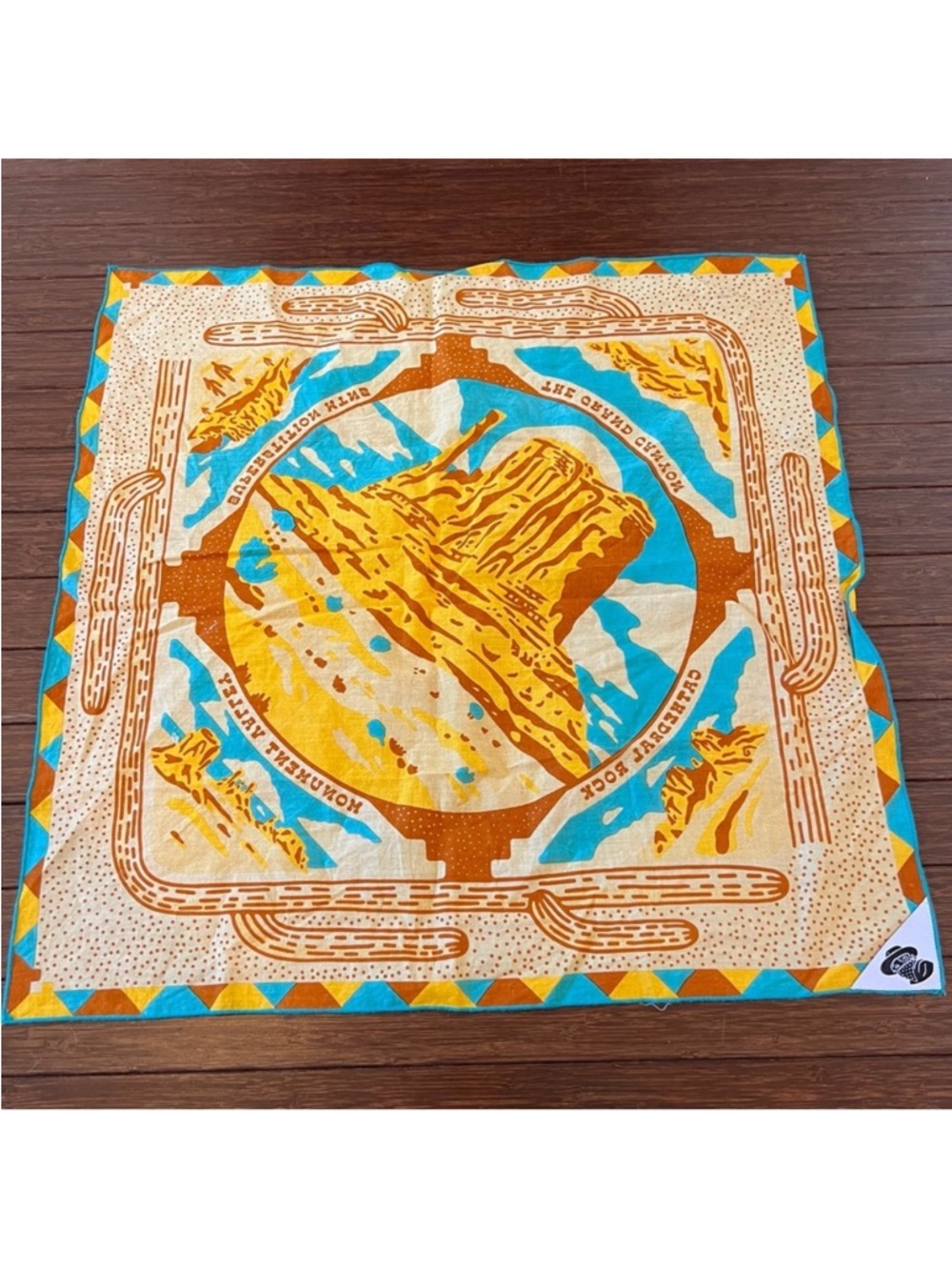 Bandits Bandanas Southwest Monuments Bandana is 100% organic cotton